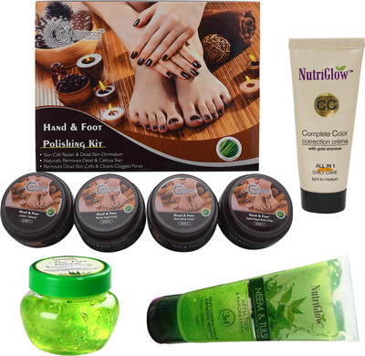 NutriGlow Skin Radiance Hand & Foot Polishing Kit with 1 Neem & Tulsi Face Wash and 1 Alovera Gel(Set of 4)
NutriGlow Skin Radiance Hand & Foot Polishing Kit with 1 Neem & Tulsi Face Wash and 1 Alovera Gel(Set of 4)