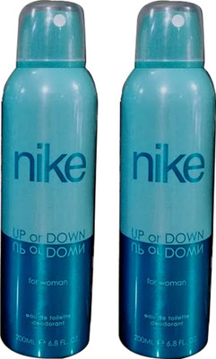 Nike Up Down Deodorant For Woman 200ml Deodorant Spray - For Women(400 ml, Pack of 2)
Nike Up Down Deodorant For Woman 200ml Deodorant Spray - For Women(400 ml, Pack of 2)