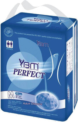 YBM Perfect Adult Diapers - M(10 Pieces)