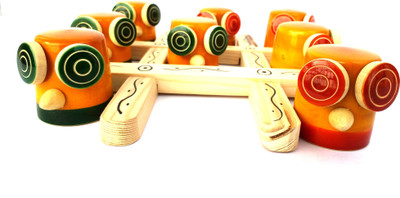 A and A Kreative Oly Poly Tik Tac Toe(Orange, Green)
