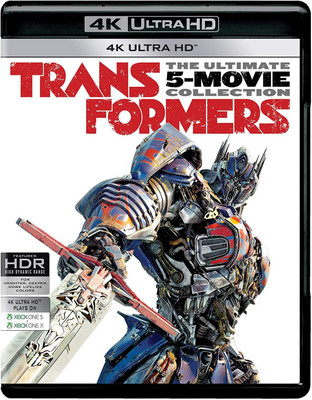 Transformers: The Ultimate 5 Movies Collection - Transformers (2007) + Revenge of the Fallen + Dark of the Moon + Age of Extinction + The Last Knight (4K UHD) (5-Disc Box Set)(4K(UHD) Blu-ray English)
Transformers: The Ultimate 5 Movies Collection - Transformers (2007) + Revenge of the Fallen + Dark of the Moon + Age of Extinction + The Last Knight (4K UHD) (5-Disc Box Set)(4K(UHD) Blu-ray English)