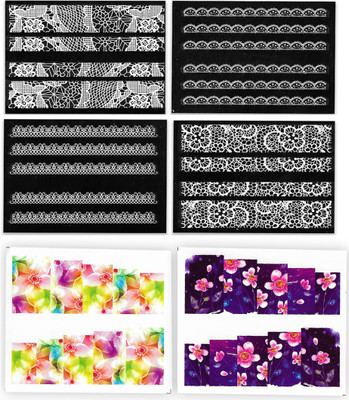 STZ 6 Sheets of Water Transfer & Adhesive Lace Nail Art Stickers(Multicolor)
STZ 6 Sheets of Water Transfer & Adhesive Lace Nail Art Stickers(Multicolor)