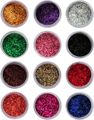 Vozwa Fabulous Colourful Sparkles Nail Art Glitter Powder 12 Pcs (Multicolor)(Multi)
Vozwa Fabulous Colourful Sparkles Nail Art Glitter Powder 12 Pcs (Multicolor)(Multi)