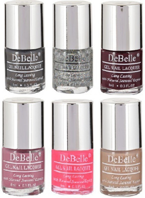 DeBelle Gel Nail Lacquer 8ml Each Combo kit of 6 Copper Glaze,Shimmer Top Coat,Glamorous Garnet,Laura Aura, Fuschia Rose , Coco Bean(Pack of 6)
DeBelle Gel Nail Lacquer 8ml Each Combo kit of 6 Copper Glaze,Shimmer Top Coat,Glamorous Garnet,Laura Aura, Fuschia Rose , Coco Bean(Pack of 6)