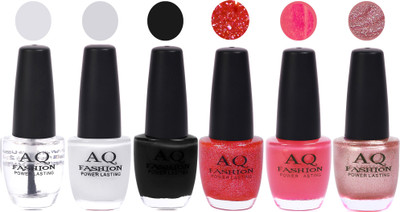 AQ Fashion Gel Nail Polish Combo 2442 Multicolor(Pack of 6) 
AQ Fashion Gel Nail Polish Combo 2442 Multicolor(Pack of 6)