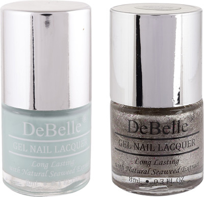 DeBelle Nail Polish Kit of 2 (Mint Blue & Glitter) Mint Amour, Sparkling Dust(Pack of 2)
DeBelle Nail Polish Kit of 2 (Mint Blue & Glitter) Mint Amour, Sparkling Dust(Pack of 2)