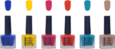 Lips & Tips Premium Collection Nail Polish Pack of 6, Velvet Matte Nail Enamels Royal Blue, Yellow, Cranberry, Tomato Red, Teal, Nude(Pack of 6)
Lips & Tips Premium Collection Nail Polish Pack of 6, Velvet Matte Nail Enamels Royal Blue, Yellow, Cranberry, Tomato Red, Teal, Nude(Pack of 6)