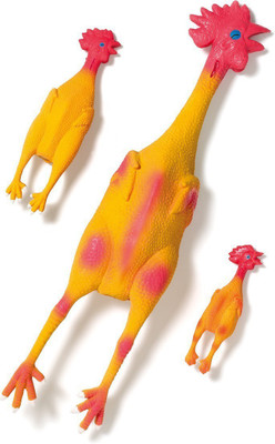 Goofy Tails Latex Chicken Dog Toy (Medium) 27cm Rubber Rubber Toy For Dog