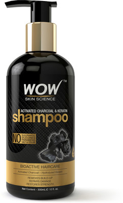 WOW Skin Science Activated Charcoal & Keratin Shampoo - 300mL(300 ml) 
WOW Skin Science Activated Charcoal & Keratin Shampoo - 300mL(300 ml)