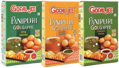 GOPALJEE Panipuri Masala Combo (Chatpata, Meetha, Hing)(3 x 50 g)