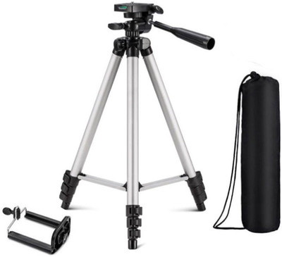 techobucks Lightweight Camera Stand With Three-Dimensional Head & Quick Release Plate Tripod(Silver, Black, Supports Up to 1500 g)
techobucks Lightweight Camera Stand With Three-Dimensional Head & Quick Release Plate Tripod(Silver, Black, Supports Up to 1500 g)