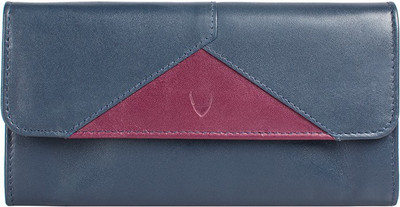 Hidesign Women Blue Genuine Leather Wallet(1 Card Slot)