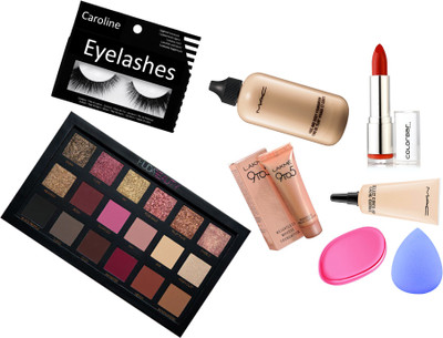 caroline Eyelashes&Sponge Puff&Silicon Puff&Mac Face&Body Foundation&Select Coverup Cache Cernes&Colorbar Lipstick&Huda Beauty Rose Gold Fabulous Palette&Mousse 6gm(Set of 8)
caroline Eyelashes&Sponge Puff&Silicon Puff&Mac Face&Body Foundation&Select Coverup Cache Cernes&Colorbar Lipstick&Huda Beauty Rose Gold Fabulous Palette&Mousse 6gm(Set of 8)