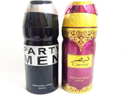 ARQUS PARTY MEN AND CAESAR Perfume Body Spray - For Men & Women(400 ml, Pack of 2)
ARQUS PARTY MEN AND CAESAR Perfume Body Spray - For Men & Women(400 ml, Pack of 2)
