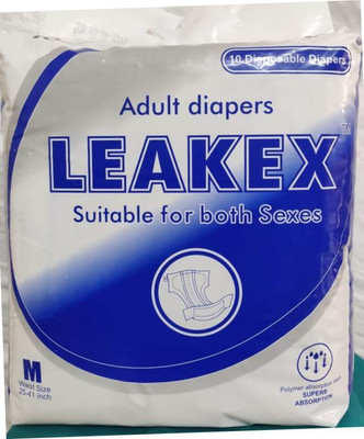LEAKEX LEAKEX_MEDIUM Adult Diapers - M(10 Pieces)