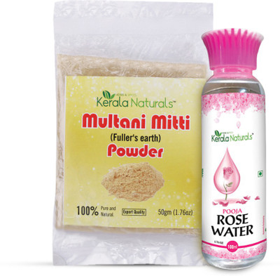 Kerala Naturals Multani mitti powder 50gm+Rose water 100ml combo(150 g)
Kerala Naturals Multani mitti powder 50gm+Rose water 100ml combo(150 g)