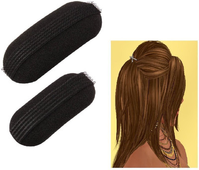 GULZAR hair base tic tak clip , hair base volumizer ,Hair Accessories Set of4 Hair Accessory Set (Black) Hair Accessory Set(Black)