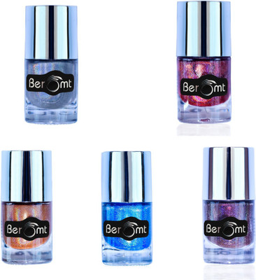 BEROMT Holographic Nail Polish Combo of 5, Silver Red Orange Blue Purple Silvern, Candy Apple, Sand Stone, Artic Ocean, Burnt Sienna(Pack of 5)
BEROMT Holographic Nail Polish Combo of 5, Silver Red Orange Blue Purple Silvern, Candy Apple, Sand Stone, Artic Ocean, Burnt Sienna(Pack of 5)