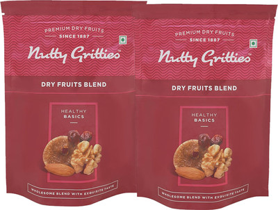 Nutty Gritties Dry Fruits Blend - Pack of 2(223 GMS each)(446 g, Pouch)