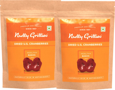 Nutty Gritties U.S. Cranberries - Pack of 2(223 GMS each) Cranberries(446 g, Pouch)
Nutty Gritties U.S. Cranberries - Pack of 2(223 GMS each) Cranberries(446 g, Pouch)