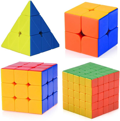 Nabhya Combo Of Stickerless Pyraminx, 2x2, 3x3, 5x5 High Speed Stickerless Speedy Rubik Magic Puzzle Cube(4 Pieces)
Nabhya Combo Of Stickerless Pyraminx, 2x2, 3x3, 5x5 High Speed Stickerless Speedy Rubik Magic Puzzle Cube(4 Pieces)
