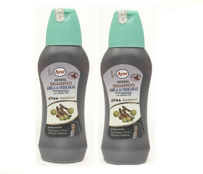 Ayur Herbal Shampoo Amla & Shikakai With Reetha(200 ml)