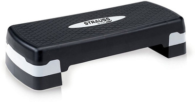 Strauss Aerobic Stepper(Black, Grey)