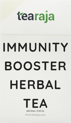 Tearaja Immunity Booster Herbal Tea, 300 GMS | Feel BETTER Feel POWERFUL | Retore Energy Levels | Herbal Tea | 100 % Natural Ingredients - Spirulina, Ashwagandha(Indian Ginseng), Echinacea, Mulethi etc. | Nitrogen Flushed, Vacuum packed to Retain Freshnes
Tearaja Immunity Booster Herbal Tea, 300 GMS | Feel BETTER Feel POWERFUL | Retore Energy Levels | Herbal Tea | 100 % Natural Ingredients - Spirulina, Ashwagandha(Indian Ginseng), Echinacea, Mulethi etc. | Nitrogen Flushed, Vacuum packed to Retain Freshnes