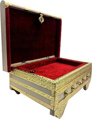 SARANGWARE Handi Crafts Oxidized Meenakari Wooden Jewelry Box With 5 Compartment, Gift Box Wedding Gift Vanity Box(Golden)
SARANGWARE Handi Crafts Oxidized Meenakari Wooden Jewelry Box With 5 Compartment, Gift Box Wedding Gift Vanity Box(Golden)