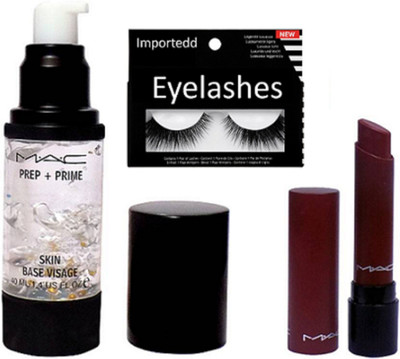Importedd Eyelashes, Mac Prep + Prime Skin Base Visage Primer and Mac Liptensity(Set of 3)
Importedd Eyelashes, Mac Prep + Prime Skin Base Visage Primer and Mac Liptensity(Set of 3)