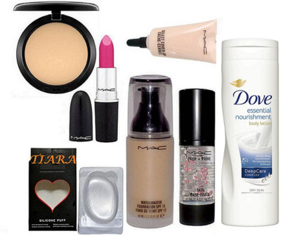 TIARA silicone Puff , Select Cover up Concealer , MatchMaster Foundation,Face Primer,Candy Yum-Yum Lipstick,Studio Fix Compact , Dove Body Lotion(Set of 7)
TIARA silicone Puff , Select Cover up Concealer , MatchMaster Foundation,Face Primer,Candy Yum-Yum Lipstick,Studio Fix Compact , Dove Body Lotion(Set of 7)