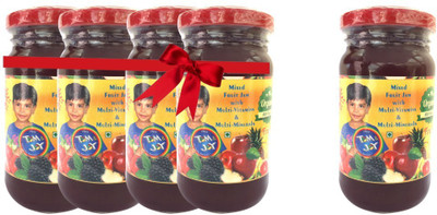 Tom Joy Mixed Fruit Jam 500gm (4+1) 500 g(Pack of 5)