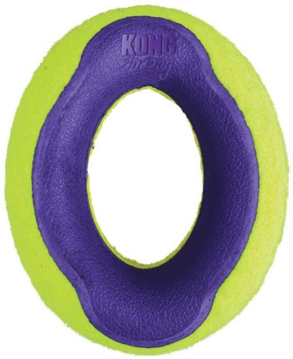 Kong Air Squeaker Oval Dog Toy (Medium) Fiber Fetch Toy For Dog