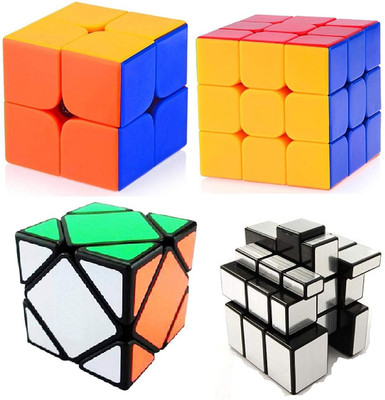 Nabhya 2x2 Stickerless Speedy Rubik Magic Puzzle, 3x3x3 Speed, Shengshou 3x3 Mirror, Silver Smooth Skewb Cubes(Multicolour) - Set of 4(4 Pieces)
Nabhya 2x2 Stickerless Speedy Rubik Magic Puzzle, 3x3x3 Speed, Shengshou 3x3 Mirror, Silver Smooth Skewb Cubes(Multicolour) - Set of 4(4 Pieces)