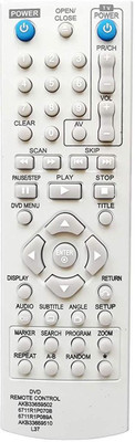 LipiWorld L37 4 in 1 DVD Player Remote Compatible(AKB33659502 6711R1P070B 6711R1P089A AKB33659510) for LG DVD Remote Controller(White)
LipiWorld L37 4 in 1 DVD Player Remote Compatible(AKB33659502 6711R1P070B 6711R1P089A AKB33659510) for LG DVD Remote Controller(White)