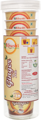 Khushi Food Products Ginger Tea Premium Ginger Tea(140 g, Plastic Bottle)