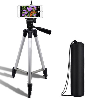 Blue Birds Portable Adjustable Aluminium Lightweight Camera Stand Tripod-3110 With Three-Dimensional Head & Quick Release Plate For Video Cameras and mobile Tripod(Silver, Black, Supports Up to 1500 g)
Blue Birds Portable Adjustable Aluminium Lightweight Camera Stand Tripod-3110 With Three-Dimensional Head & Quick Release Plate For Video Cameras and mobile Tripod(Silver, Black, Supports Up to 1500 g)