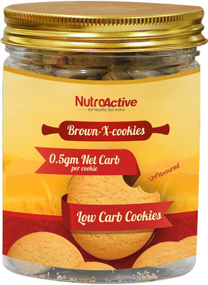 NutroActive Brown cookies Low Carb High Protein Unflavoured 54 Coin Size Cookies(210 g)(210 g)
NutroActive Brown cookies Low Carb High Protein Unflavoured 54 Coin Size Cookies(210 g)(210 g)