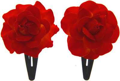 Anuradha Art Jewellery Hair Pin For Girls & Kids Tic Tac Clip(Red)