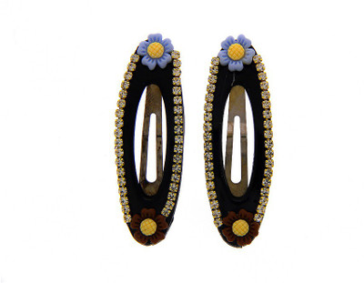 Anuradha Art Jewellery Hair Pin For Girls & Kids Tic Tac Clip(Blue)