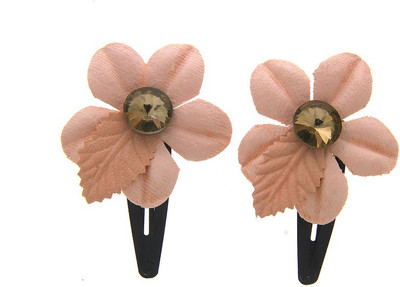 Anuradha Art Jewellery Hair Pin For Girls & Kids Tic Tac Clip(Pink)