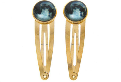 Anuradha Art Jewellery Hair Pin For Girls & Kids Tic Tac Clip(Gold)