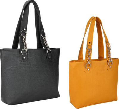 SALEBOX Shoulder Bag(Black, Gold)