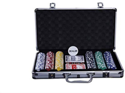 Smartcraft Poker Chip Set 300 Chips Silver Cases, Chip Set with Two Playing Cards and One Dealer Button(Multicolor)
Smartcraft Poker Chip Set 300 Chips Silver Cases, Chip Set with Two Playing Cards and One Dealer Button(Multicolor)
