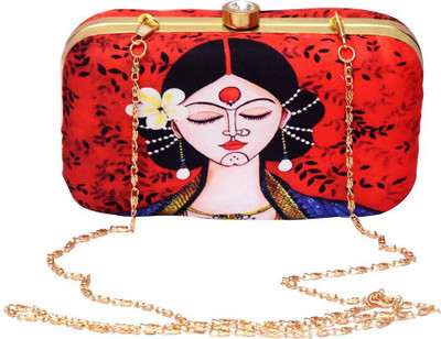 Dejan Casual Red Clutch