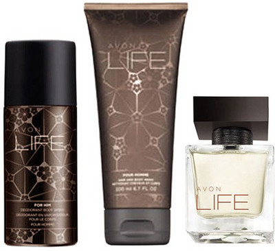 Avon LIFE FOR HIM Combo Set (EDT 75ml + Body Spray 150ml + Hair & Body Wash 200ml)(Set of 3)
Avon LIFE FOR HIM Combo Set (EDT 75ml + Body Spray 150ml + Hair & Body Wash 200ml)(Set of 3)