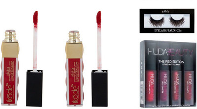 jollity Eyelash And Huda Beauty Red Edition And KKode Sindoor Red & Maroon(Set of 4)
jollity Eyelash And Huda Beauty Red Edition And KKode Sindoor Red & Maroon(Set of 4)