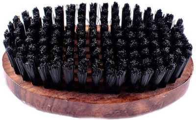 PELO Beard Brush For Men And Boys For Home Use, Soft Bristle Beard Brush, Brown