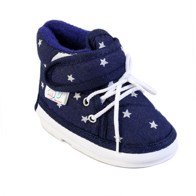 Chiu Boys & Girls Velcro Casual Boots(Blue