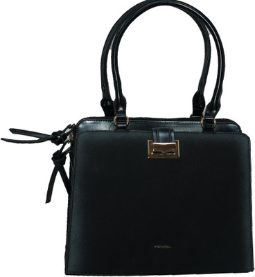 Options Women Casual Black Synthetic Leather Tote